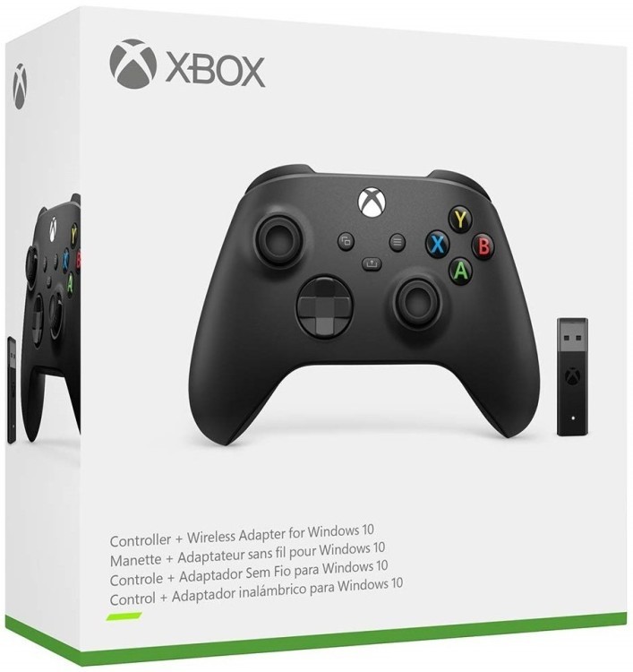 Беспроводной контроллер Microsoft Xbox Series X | S Wireless Controller (Carbon Black) + Adapter