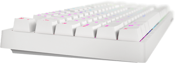 Клавиатура оптическая HATOR Rockfall EVO Optical ENG/UKR/RUS (HTK-615) White