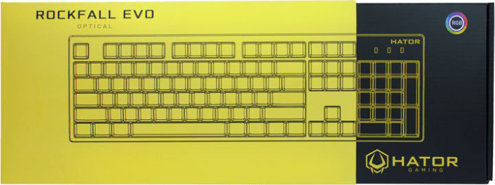 Клавиатура оптическая HATOR Rockfall EVO Optical ENG/UKR/RUS (HTK-615) White