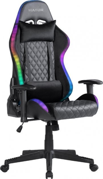 Крісло для геймерів Hator Darkside RGB Black (HTC-918)