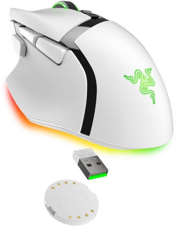 Миша Razer Basilisk V3 Pro 35K Wireless (RZ01-05240200-R3G1) White