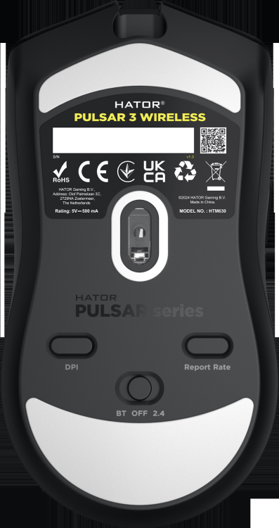 Ігрова миша HATOR Pulsar 3 wireless (HTM630) black
