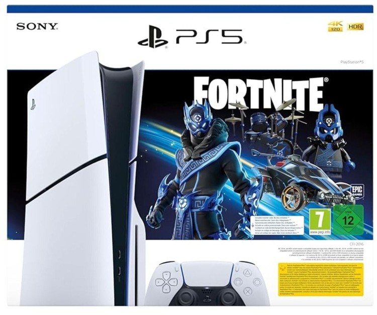 Ігрова консоль PlayStation 5 Slim 1TB з дисководом + Fortnite Cobalt Star Bundle