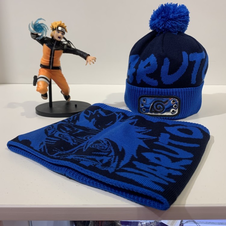 Зимовий набір "Naruto" синій: шапка та Снуд