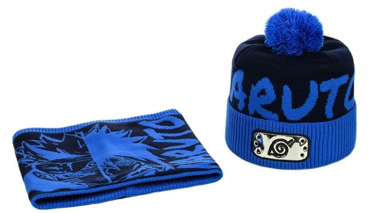 Зимовий набір "Naruto" синій: шапка та Снуд Зимовий набір "Naruto" синій: шапка та Снуд