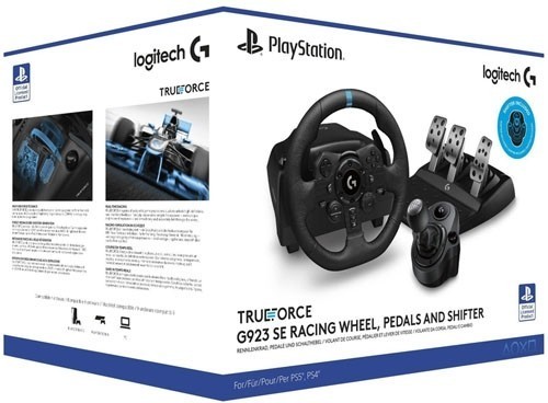 Руль Logitech G923 + Shifter Bundle PS4/PS5/PC