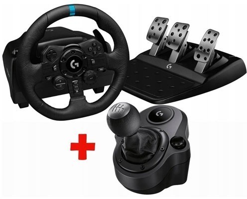 Руль Logitech G923 + Shifter Bundle PS4/PS5/PC Руль Logitech G923 + Shifter Bundle PS4/PS5/PC