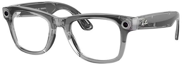 Meta Ray-Ban Wayfarer Gen 2 Shiny Transp. Grey Transition Sapphire