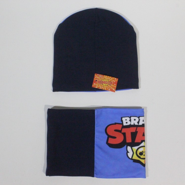 Набор головной детский: шапка + шарф Brawl Stars 2