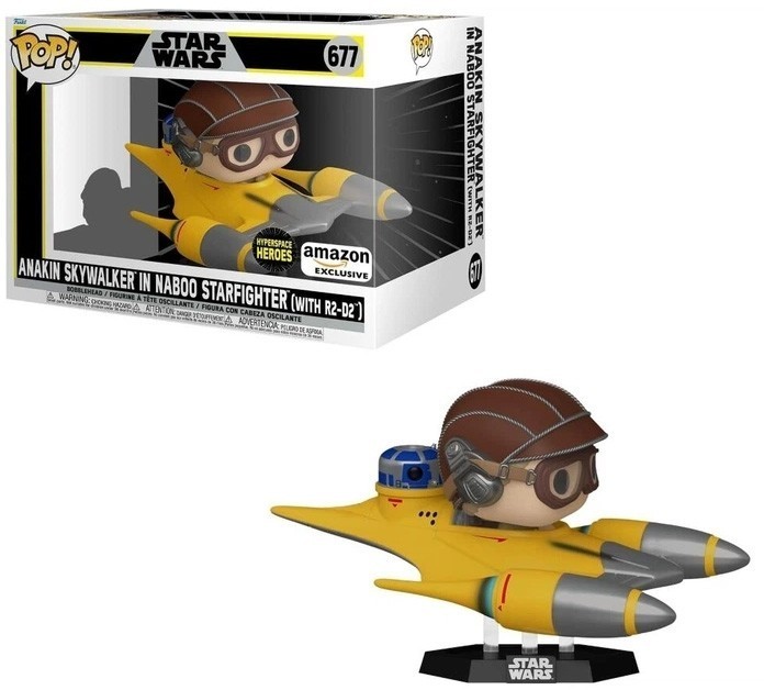 Фигурка Funko Pop Star Wars - Anakin in Naboo Sarfighter with R2-D2