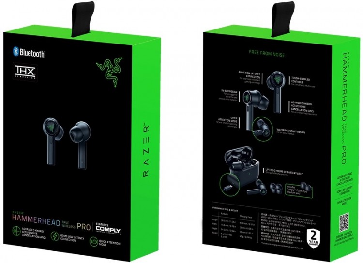 Гарнітура RAZER Hammerhead True Wireless X (RZ12-03830100-R3G1) Гарнітура RAZER Hammerhead True Wireless X (RZ12-03830100-R3G1)
