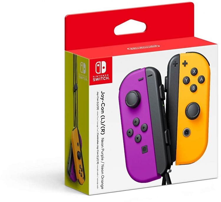 Геймпад Nintendo Switch Joy-Con Controllers Neon Purple/Neon Orange