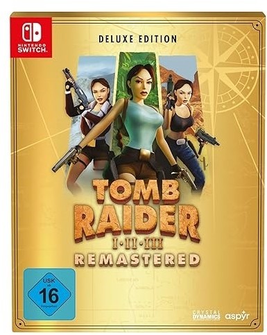 Tomb Raider I-III Remastered Deluxe Edition Nintendo Switch (украiнськi субтитри)