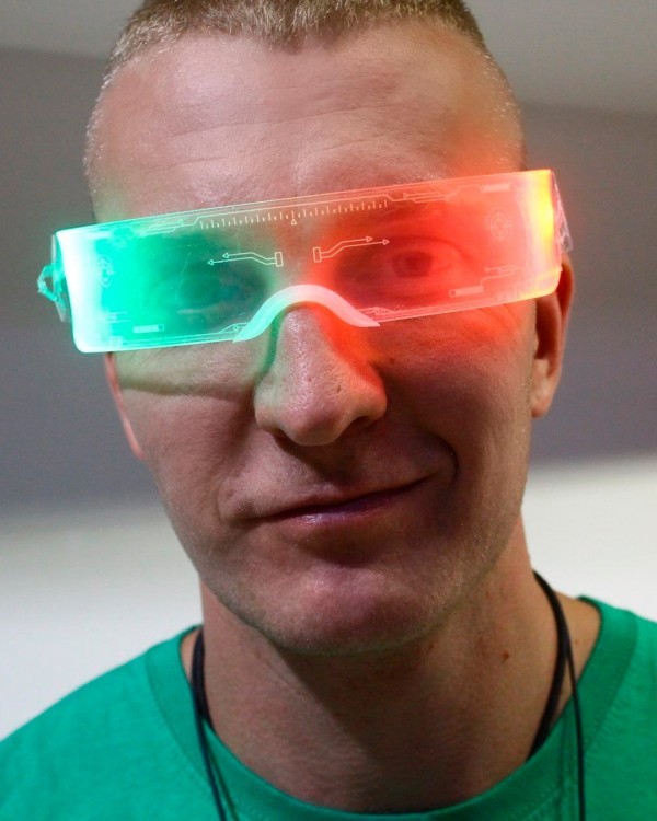 Окуляри Кіберпанк LED підсвічування