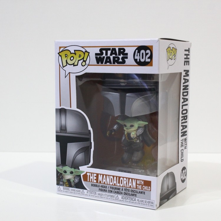 Фігурка Funko Pop Фанко Поп Мандалорець з малюком Йодою 10 см 402