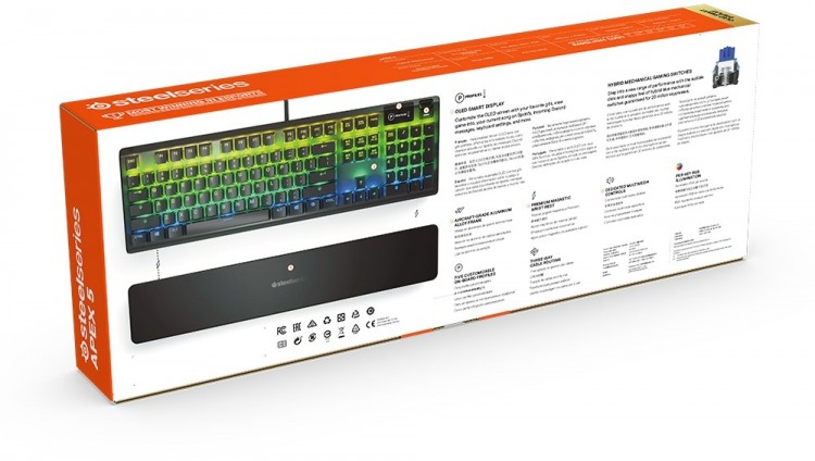 Клавиатура механическая STEELSERIES APEX 5, UA