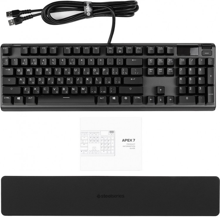 Клавиатура механическая STEELSERIES APEX 7, red switch RU Клавиатура механическая STEELSERIES APEX 7, red switch RU