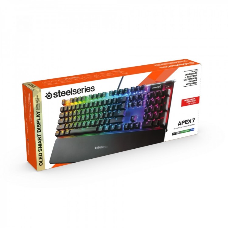 Клавиатура механическая STEELSERIES APEX 7, red switch RU Клавиатура механическая STEELSERIES APEX 7, red switch RU