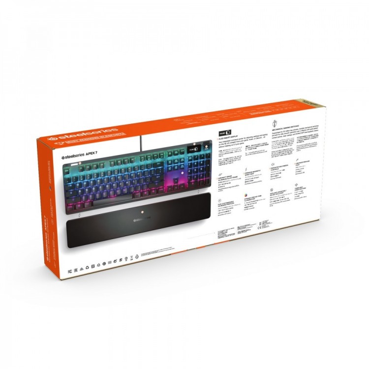 Клавиатура механическая STEELSERIES APEX 7, red switch RU Клавиатура механическая STEELSERIES APEX 7, red switch RU