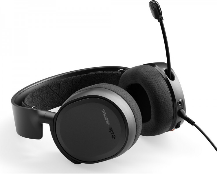 Ігрова гарнітура STEELSERIES Arctis 3 black 2019 Edition (61503) Ігрова гарнітура STEELSERIES Arctis 3 black 2019 Edition (61503)