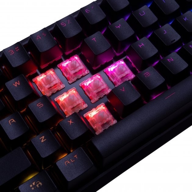 Клавиатура беcпроводная механическая HATOR Skyfall HEX ENG Gateron Clear (HTK-665) Black Клавиатура беcпроводная механическая HATOR Skyfall HEX ENG Gateron Clear (HTK-665) Black