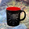 Кухоль The Witcher 3 White Wolf Black/Red Ceramic Mug Чашка 325 ml