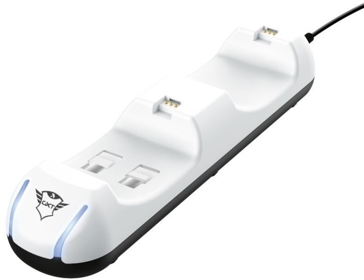 Зарядна станція Trust GXT251 DUO CHARGE DOCK for PS5 White